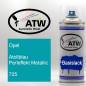 Preview: Opel, Atollblau Perleffekt Metallic, 725: 400ml Sprühdose, von ATW Autoteile West.